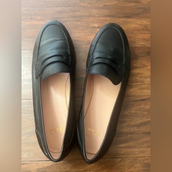 J Crew Ryan Penny Loafers Black Leather-Size 11 - Picture 6 of 13